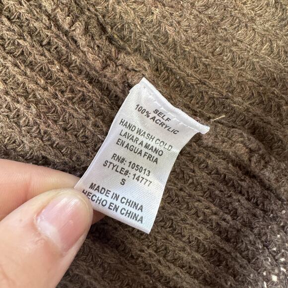 Andree by Unit Sweater Womens Small Open Front Acrylic Pockets Cozy Cardigan - Picture 4 of 6